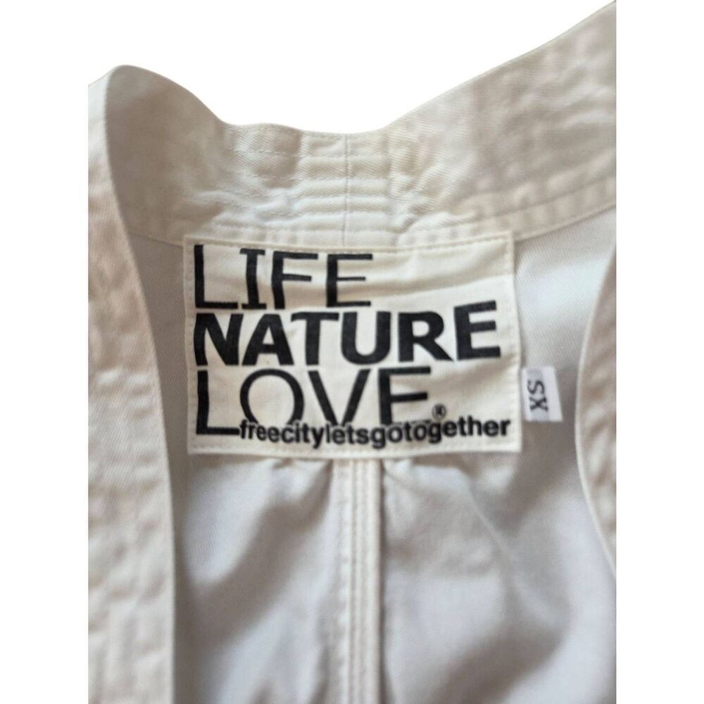 Freecity H Matisse Chappelle cotton kimono jacket in stone glass sz XS - Picture 4 of 6